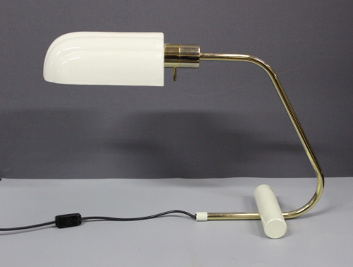 Italian desk lamp in gilded metal circa 1980