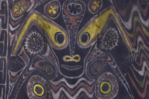 Bemalte Rindenplatte, Stammeskunst, Ozeanische Kunst, Ozeanien, Papua-Neuguinea