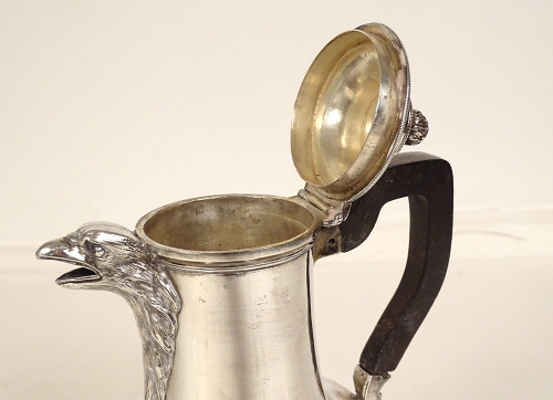 Louis XVI coffee pot Silver Fermiers Généraux Paris 18th century eagle