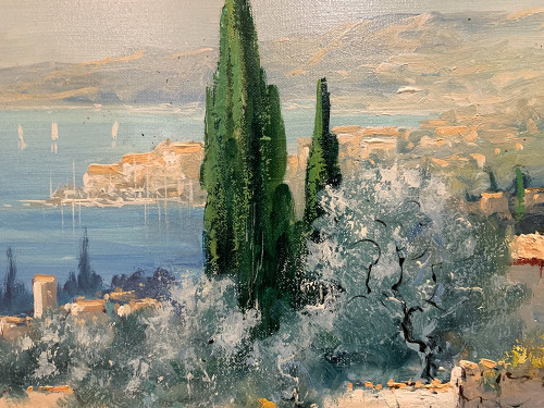 Provence, signiert Léon Louis Perrot 1892/1971, Landschaft von Cassis