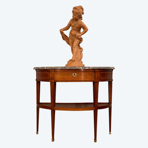 Louis XVI period half-moon console About 1780