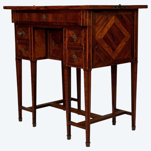 Mazarin De Changeur desk in 18th century marquetry