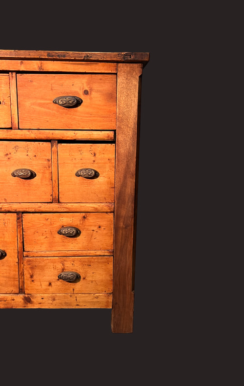 Fir work chest of drawers 1900