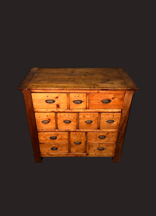 Fir work chest of drawers 1900