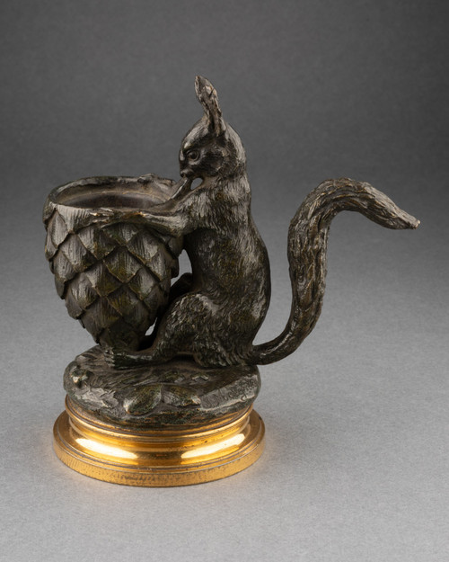 Bronze Tobacco Pot Signed Jules Moigniez (1835 - 1894)