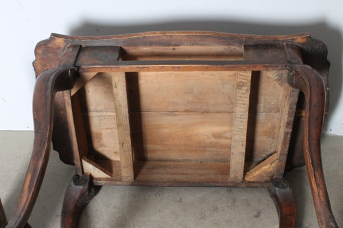 Antique writing table late 17th century Bologna . solid walnut . First patina . Meas 97 x 58 h. 78