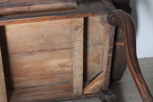 Antique writing table late 17th century Bologna . solid walnut . First patina . Meas 97 x 58 h. 78