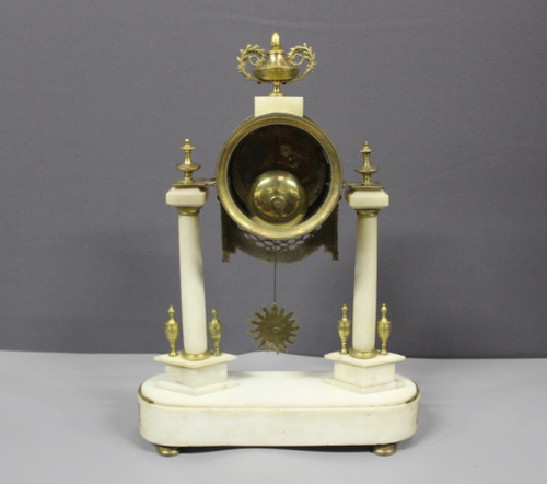 Louis XVI Marble And Bronze Clock Circa 1800