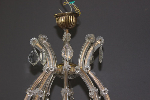 Murano eight-light chandelier About 1950