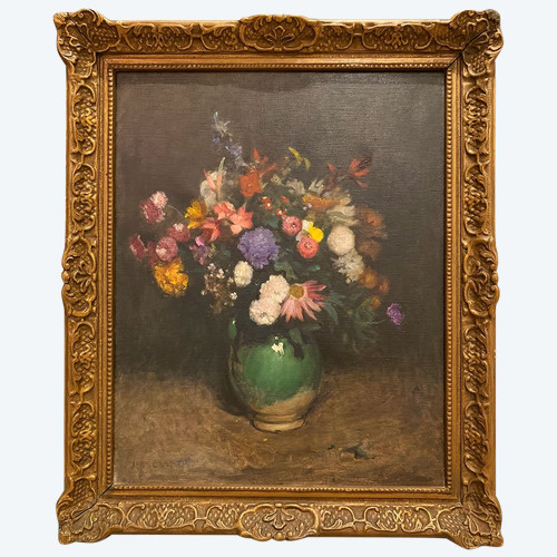 Bouquet de fleurs, daté de 1940, Ecole Anglaise