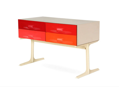 df2000 chest of drawers serving trolley Dounbisky edition by Raymond Loewy