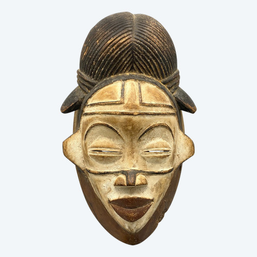 Maschera antropomorfa Okuyi Cultura Punu, Gabon meridionale