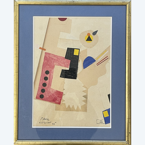 Paul COLIN (1892 – 1986), composition cubiste, 1925