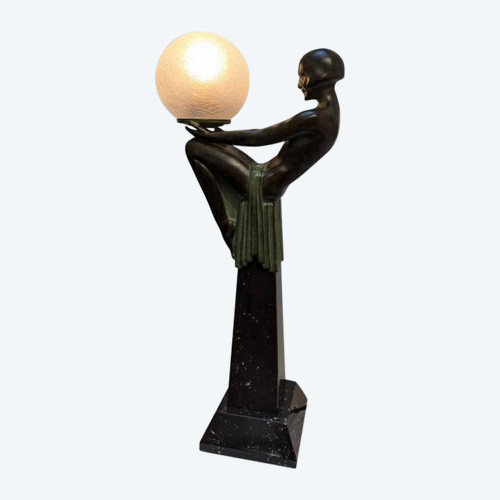 Max Le Verrier, "Enigme" Lamp, Art Deco