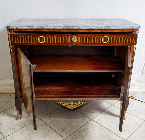 Antique French Napoleon III sideboard in exotic wood, 19th century