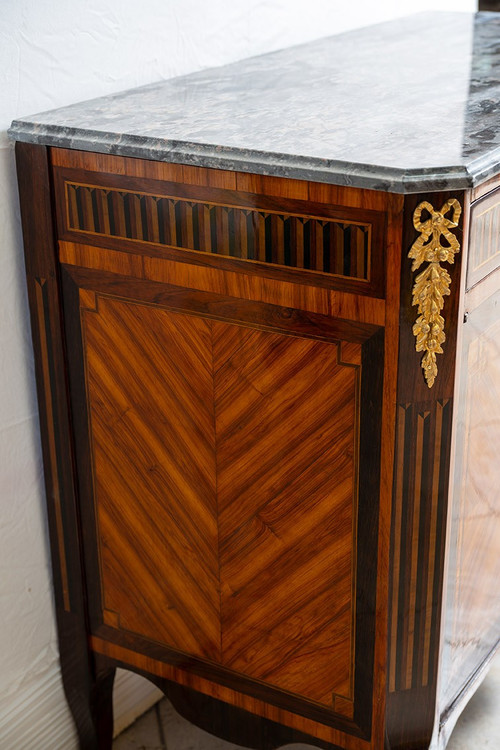 Antique French Napoleon III sideboard in exotic wood, 19th century