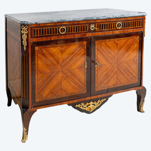 Antique French Napoleon III sideboard in exotic wood, 19th century