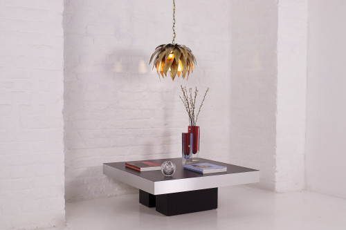 Agave brass pendant light Maison Jansen