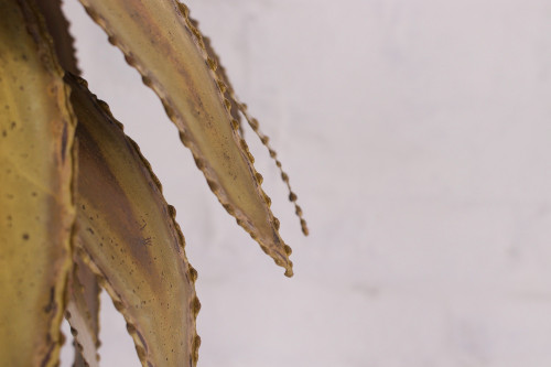 Agave brass pendant light Maison Jansen