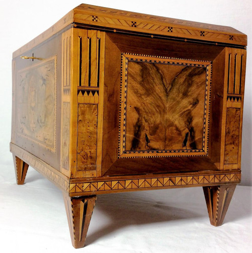 25\\? DISCOUNT UNTIL 30.11 - Fruitwood Marquetry Box, 18th Century