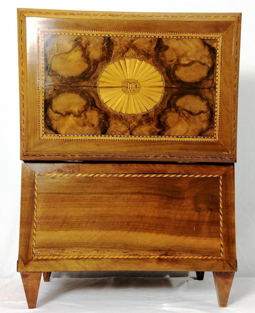 25\\? DISCOUNT UNTIL 30.11 - Fruitwood Marquetry Box, 18th Century