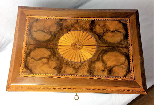 25\\? DISCOUNT UNTIL 30.11 - Fruitwood Marquetry Box, 18th Century