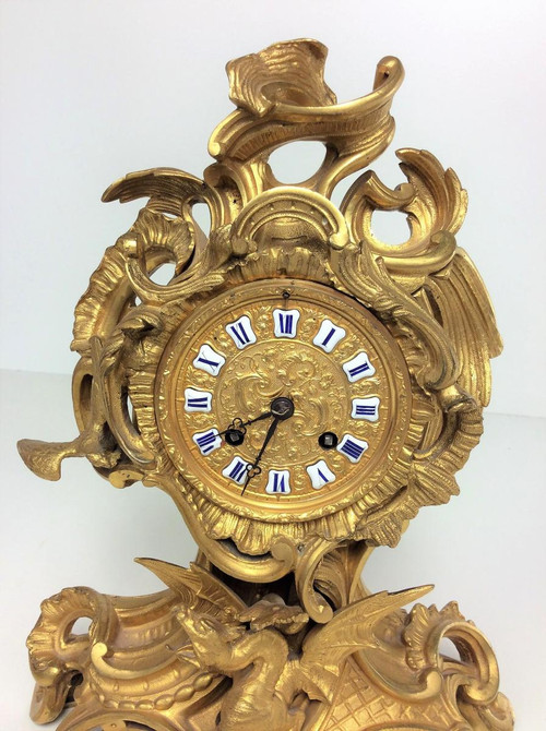 SCONTO DEL 25% FINO AL 30.11 - Bellissimo Orologio in Bronzo Dorato - Periodo Napoleone III -