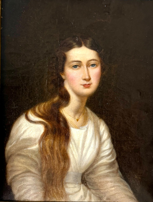 École Française Du XVIIIème - Portrait De Femme   