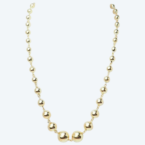 Marseille necklace in yellow gold in fall