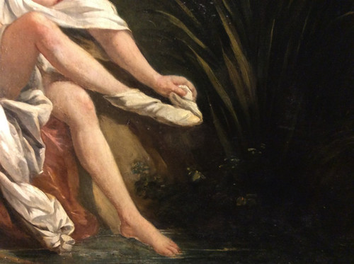 Sconto 25% fino al 30.11 - Dopo François BOUCHER - La Surprise - Olio su tela - XIX secolo