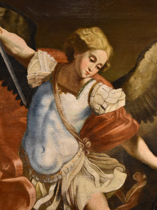 Saint Michael Archangel, Guido Reni (bologna 1575 - 1642) Workshop Of