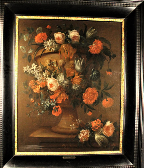 Sconto 25% fino al 30.11 - VAN Der BEKEN - Vaso Di Fiori - Olio Su Tela - 1730 circa