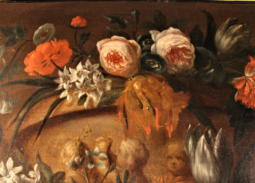 Sconto 25% fino al 30.11 - VAN Der BEKEN - Vaso Di Fiori - Olio Su Tela - 1730 circa