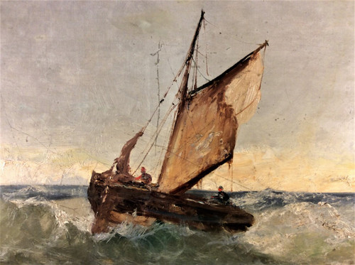 Emile Godchaux – Marine – Öl auf Leinwand