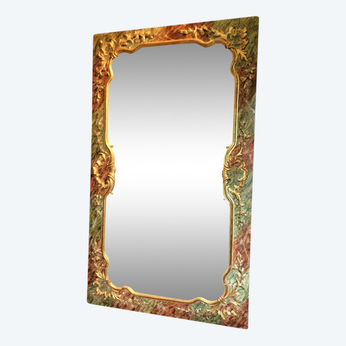 Remise 25\% - Miroir De Boiserie En Bois Sculpté Et Doré - Début XIXème