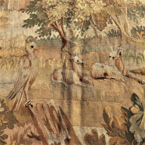 Remise 25\% - Panneau De Tapisserie Aubusson En Laine Et Soie – France – XIXème