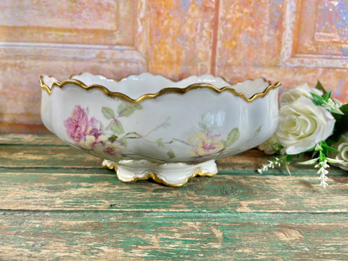 Außergewöhnliches Haviland Limoges Porzellanservice – Baltimore Rose – 61-teilig