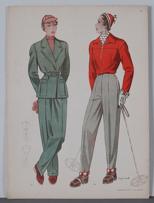 Fashion, Set of 6 screen prints, 27 x 37 cm, circa 1950/60