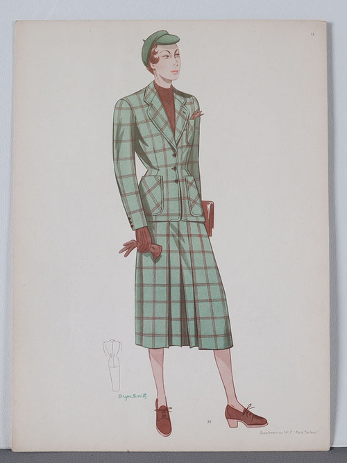 Fashion, Set of 6 screen prints, 27 x 37 cm, circa 1950/60