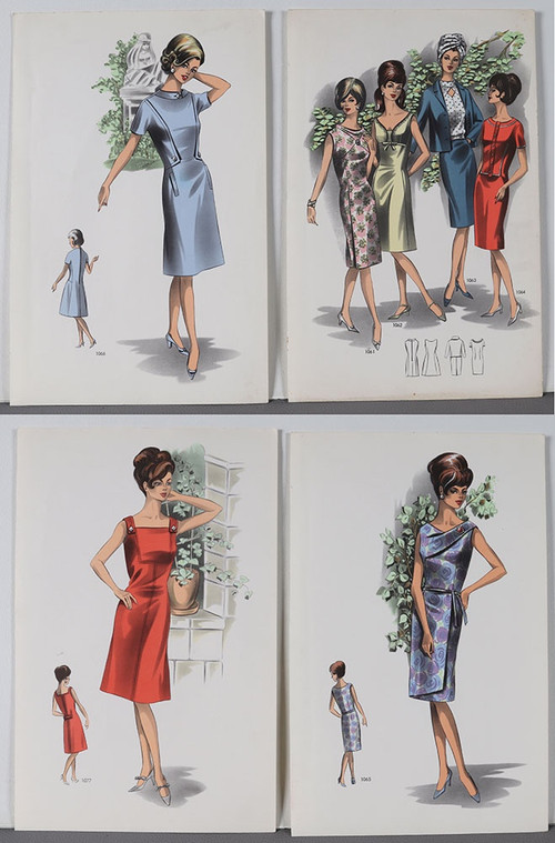 Fashion, Set of 23 screen prints, 22 x 33 cm, circa 1960