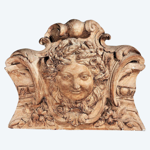 Remise de 25\%  - Elément Décoratif En Plâtre Sculpté En Bas Relief  - XIXème