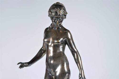 Remise 25\% - Le Réveil de la nature - Statuette en bronze argenté –