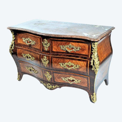 25\% remise de 25\\% -  F. GARNIER - Commode En Bois De Violette - XVIIIème