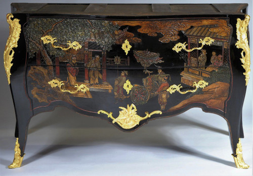 Remise de 25\% -  Commode Louis XV Laque De Coromandel –  XIXème Siècle