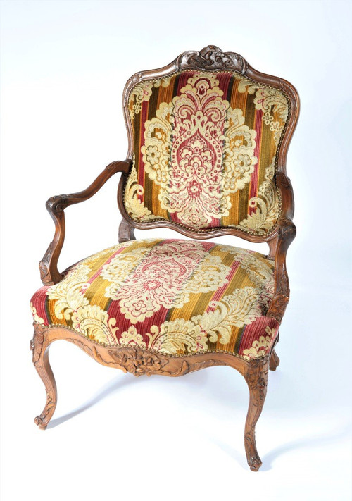 REMISE de 25\% - Paire De Fauteuils En Bois Naturel - Epoque Louis XV