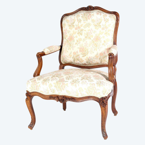  REMISE 25\% - Estampillé "i Gourdin" - Beau Fauteuil A La Reine - XVIIIème