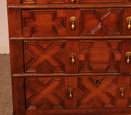 17th Century Jacobean Oak Chest Of Drawers