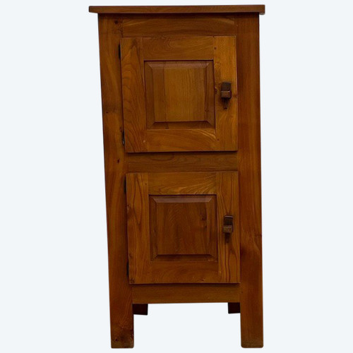 Petite armoire bonnetière brutaliste des années 50