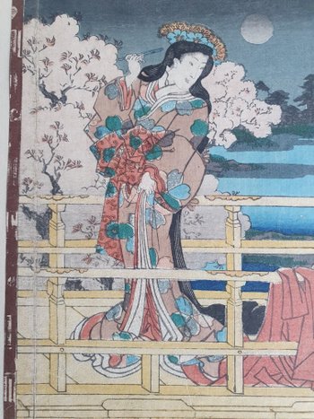 Utagawa Toyokuni , Estampe Japonaise , XIX°. 