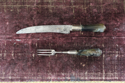 Cutlery (knife + fork) late 17th century